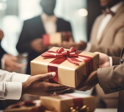 Coworkers adult gift hand.